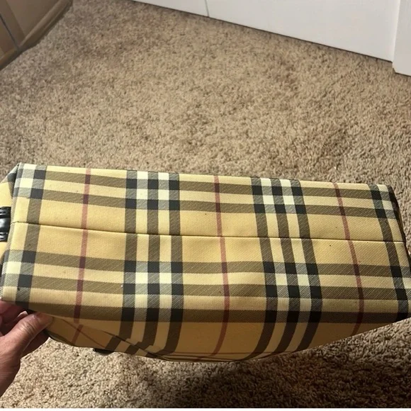 COPY - Burberry vintage tote bag, hand bag nova check plaid. - Picture 7 of 11